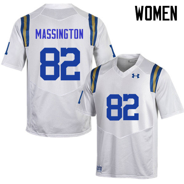 Women #82 Eldridge Massington UCLA Bruins Under Armour College Football Jerseys Sale-White